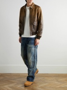 Polo Ralph Lauren - Polo Country Cracked-Leather Blouson Jacket - Brown