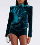 Retrofête Menlo velvet micro shorts