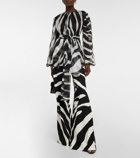Dolce&Gabbana - Zebra-print belted blouse