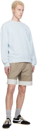 Maison Kitsuné Blue 'Café Kitsuné' Relax Sweatshirt