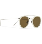 Eyevan 7285 - Round-Frame Acetate and Silver-Tone Sunglasses - Silver