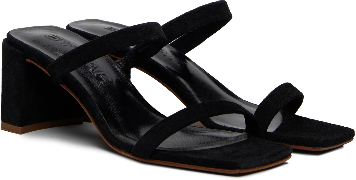 BY FAR Black Tanya Heeled Sandals