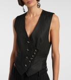 Isabel Marant Nicky pinstripe wool-blend vest
