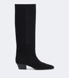 Aeyde Medea suede knee-high boots