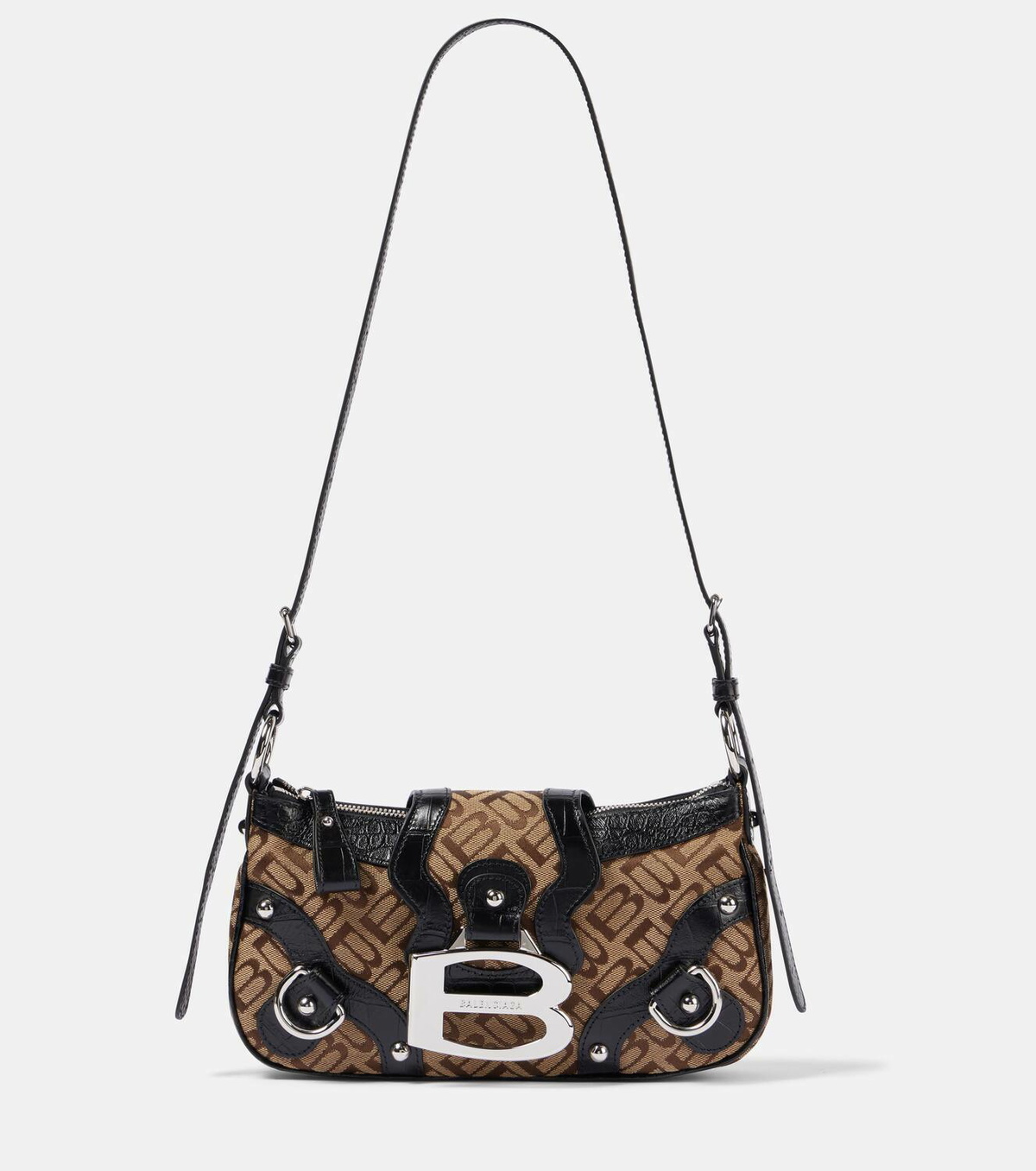 【BALENCIAGA】スモール Essex ショルダーバッグ Balenciaga Essex Small jacquard shoulder bag Balenciaga