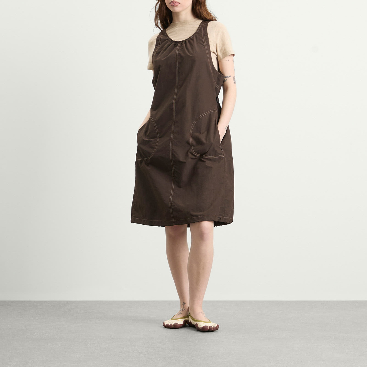 Gramicci Women's Nylon Dress in Chocolate