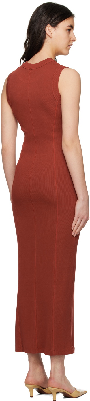 BITE Orange Crewneck Maxi Dress