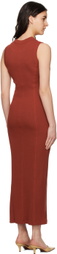BITE Orange Crewneck Maxi Dress