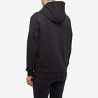 Balmain Men's Flock Zipped Hoody in Black/White