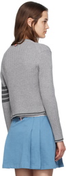 Thom Browne Gray 4-Bar Cardigan