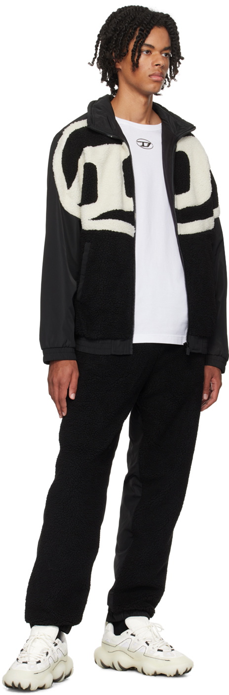 Diesel Black & White S-Ovady Track Jacket Diesel