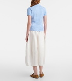 Polo Ralph Lauren Cotton poplin midi skirt