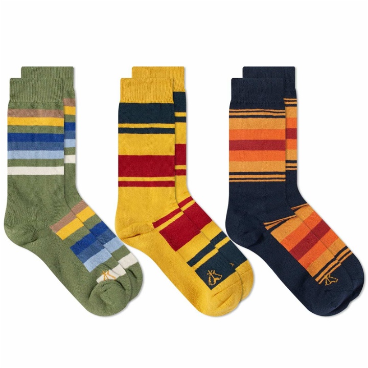 Photo: Pendleton National Park Sock Gift Box - 3 Pack in Yellowstone/Grand/Rocky