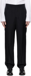 SAPIO Black Check Trousers