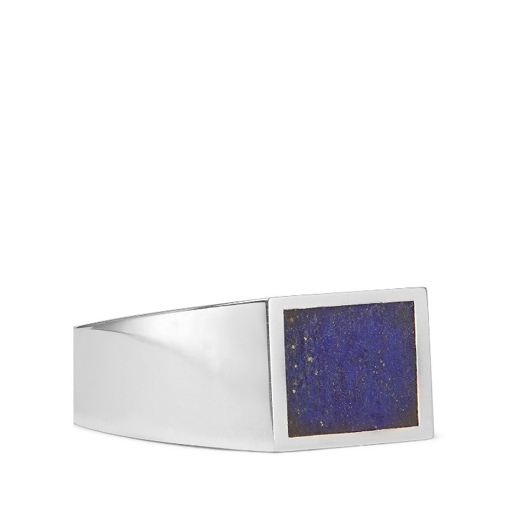 Photo: M.Cohen - Sterling Silver and Lapis Lazuli Signet Ring - Silver
