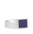 M.Cohen - Sterling Silver and Lapis Lazuli Signet Ring - Silver
