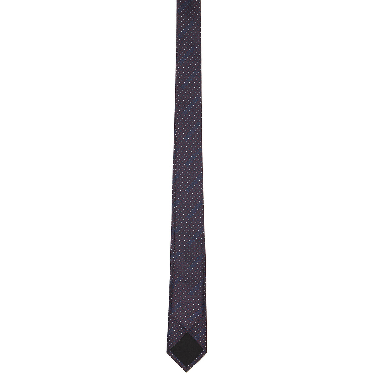 Balenciaga Burgundy & Navy Dots Jacquard Tie