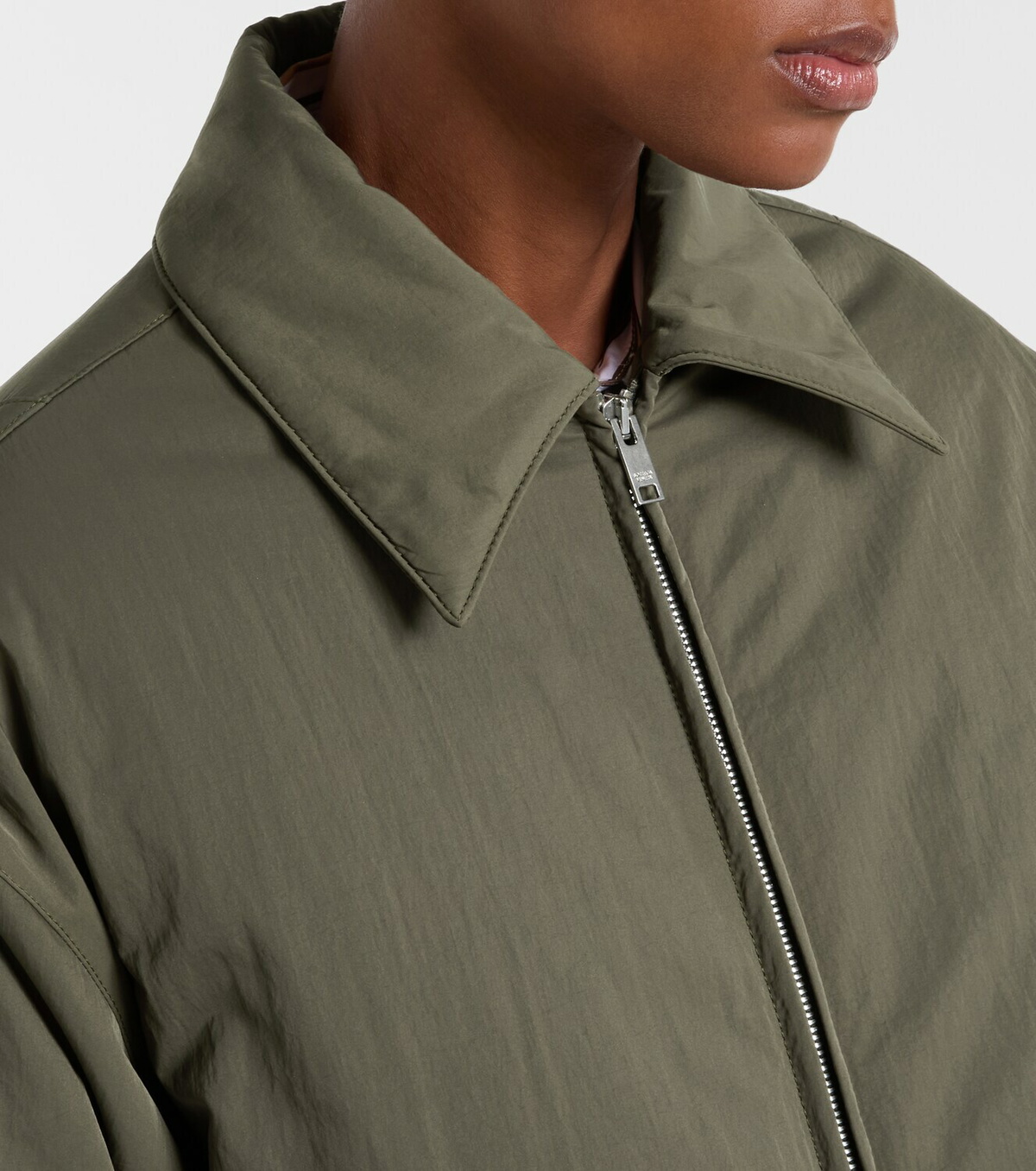 Bottega Veneta Intrecciato leather-trimmed down jacket