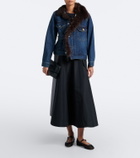 Sacai Asymmetric denim jacket