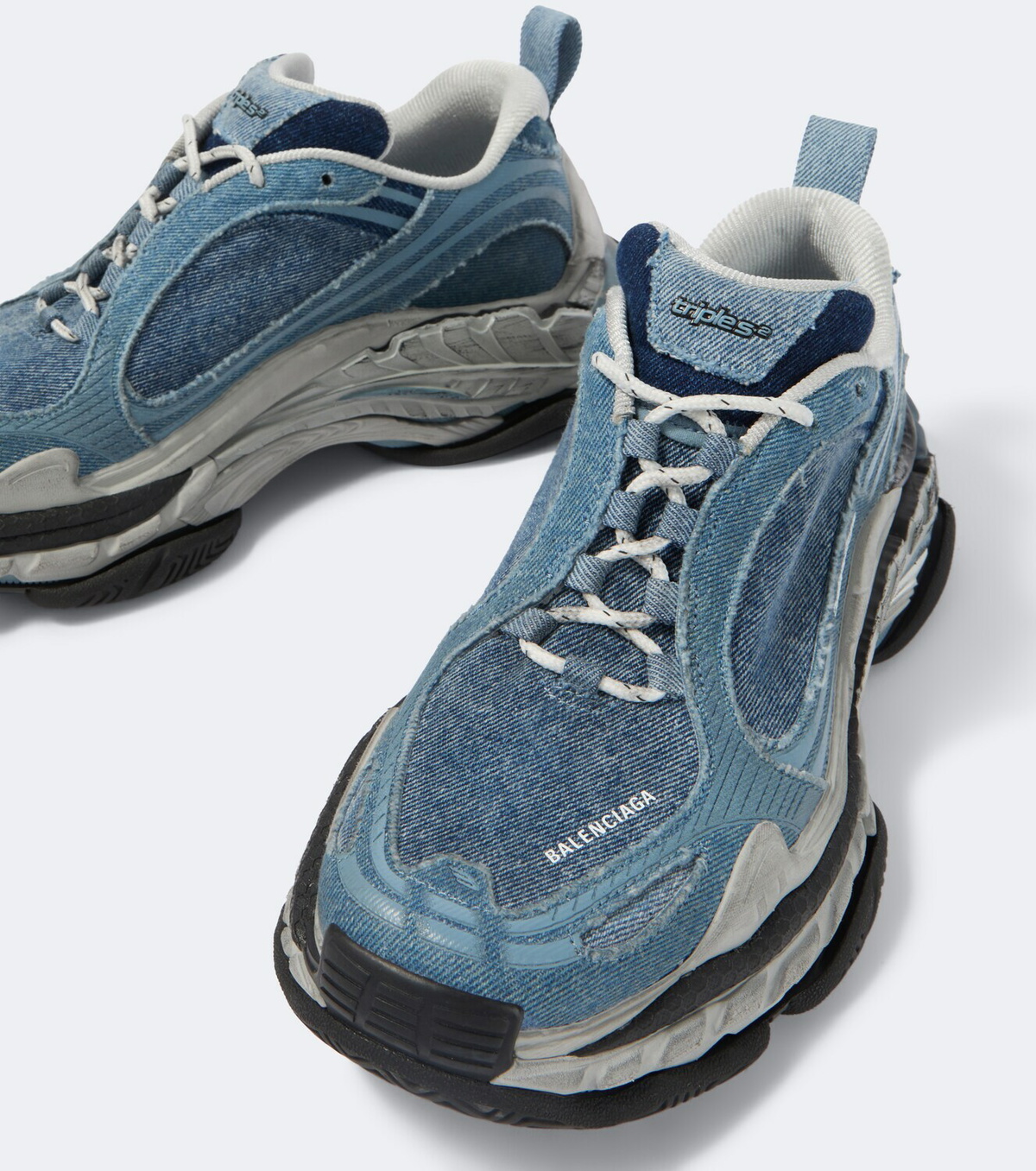 Balenciaga Triple S 2 denim sneakers