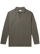 Lemaire - Convertible-Collar Cotton-Poplin Shirt - Brown