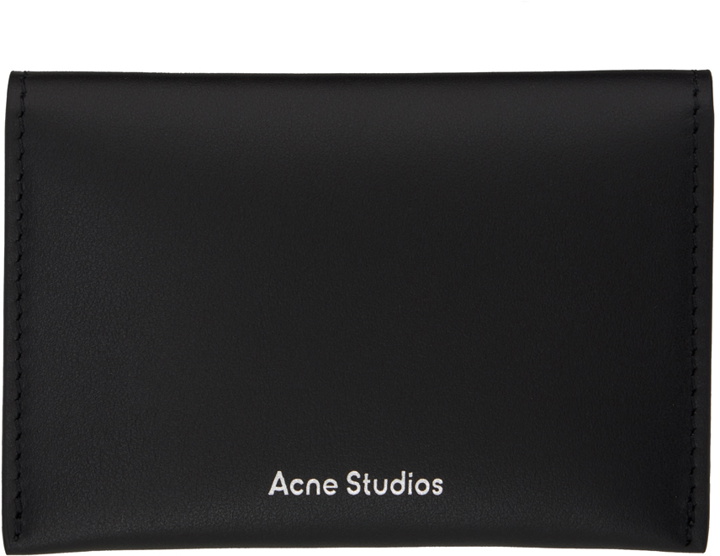 Photo: Acne Studios Black Folded Card Holder