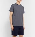 A.P.C. - Striped Cotton-Jersey T-Shirt - Blue