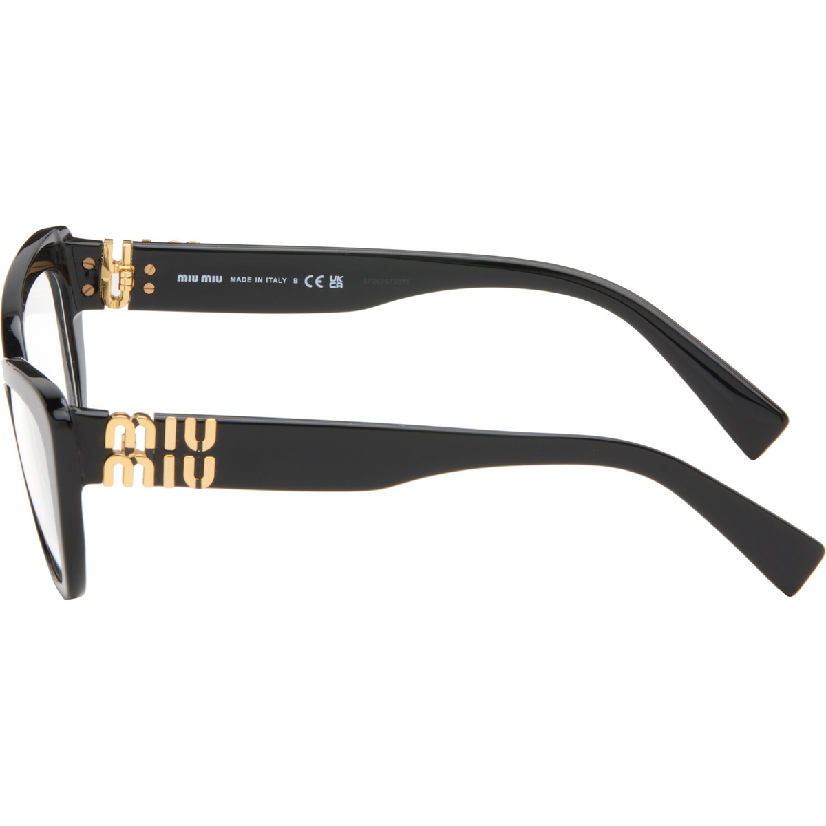 Miu Miu Eyewear Black Cateye Glasses