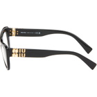 Miu Miu Eyewear Black Cateye Glasses
