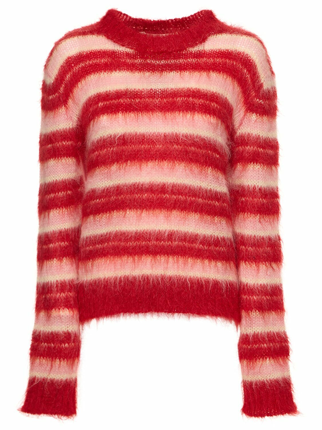 MARNI - Striped Mohair Blend Sweater Marni