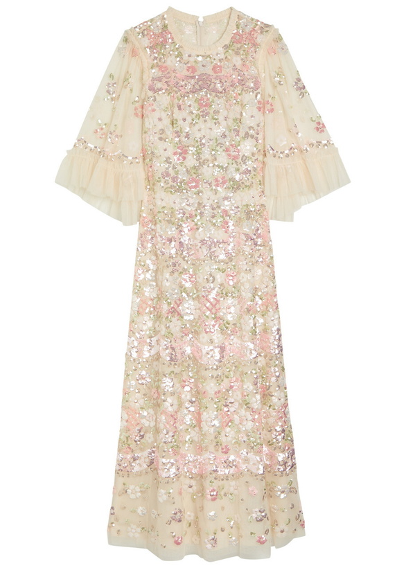 Needle And Thread Tulle Dress Phase Eight Ditsy Embroidered Dress Needle  Thread Posy Floral-embroidered Tulle