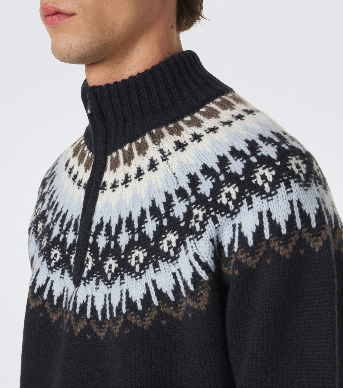 Arch4 Mr Saint Gervais Fair Isle cashmere sweater