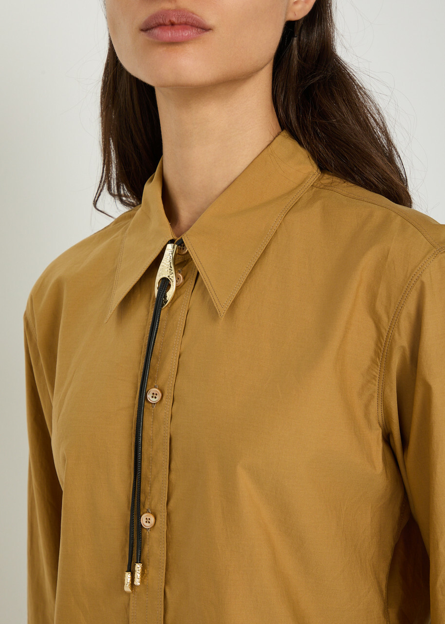 Lemaire Snake Bolo Tie Nappa Necklace - Gold - One Size