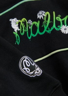 Malbon Grateful Dead Printed Half-zip Cotton Sweatshirt Black