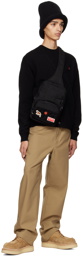 Kenzo Black Jungle Crossbody Backpack