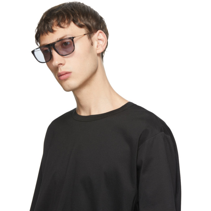 Issey Miyake Men Black Square 6 Sunglasses Issey Miyake Men