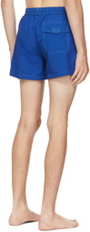 PS by Paul Smith Blue 'PS Face' Logo Swim Shorts