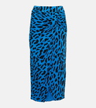 Diane von Furstenberg - Garcel leopard-print midi skirt