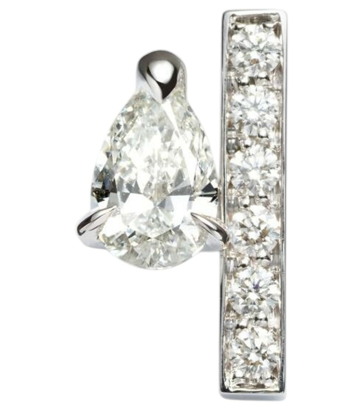 Photo: Repossi Serti Sur Vide 18kt white gold single earring with diamonds