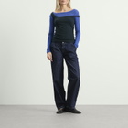Peachy Den Women's Pamela Tuck Jeans in Raw Indigo