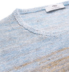 Inis Meáin - Mélange Linen Sweater - Blue