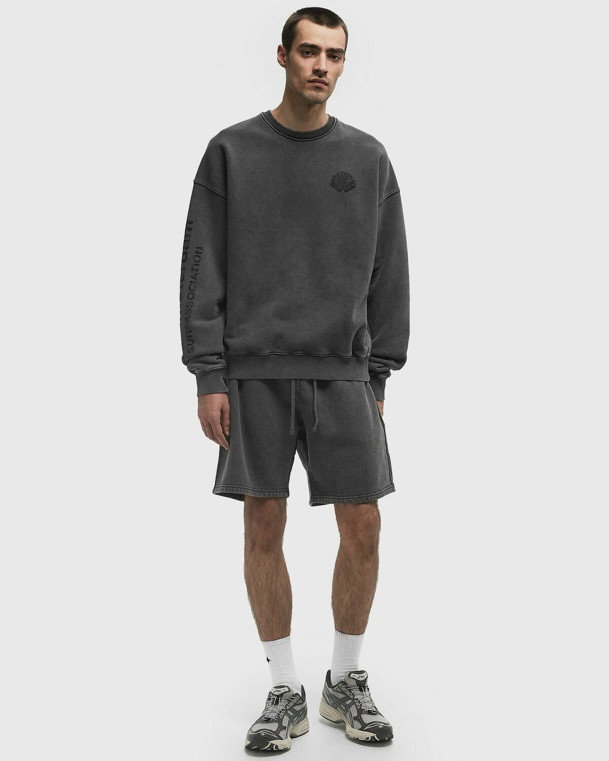New Amsterdam LOGO CREWNECK SWEATER Black Mens Sweatshirt