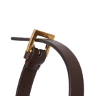 Valentino Men's V Leather Bracelet in Fondant