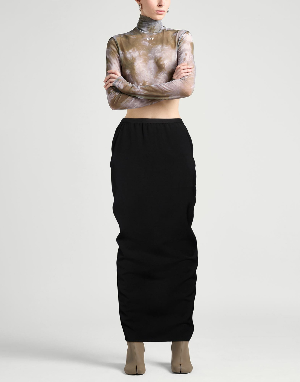Rick Owens Womens Maxi skirt in Black