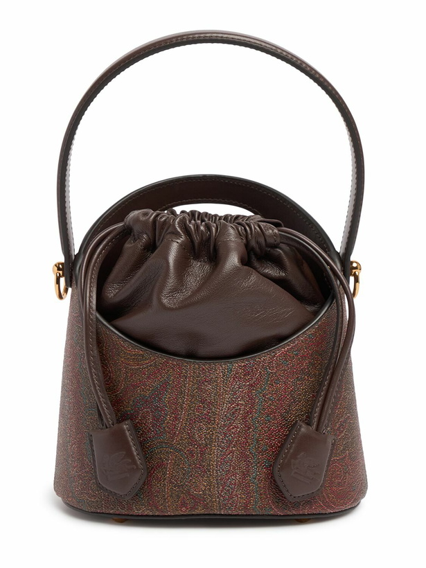 Photo: ETRO Small Saturno Arnica Bucket Bag