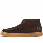 Fred Perry Authentic Men's Dawson Mid Corduroy Boot in Dark Chocolate