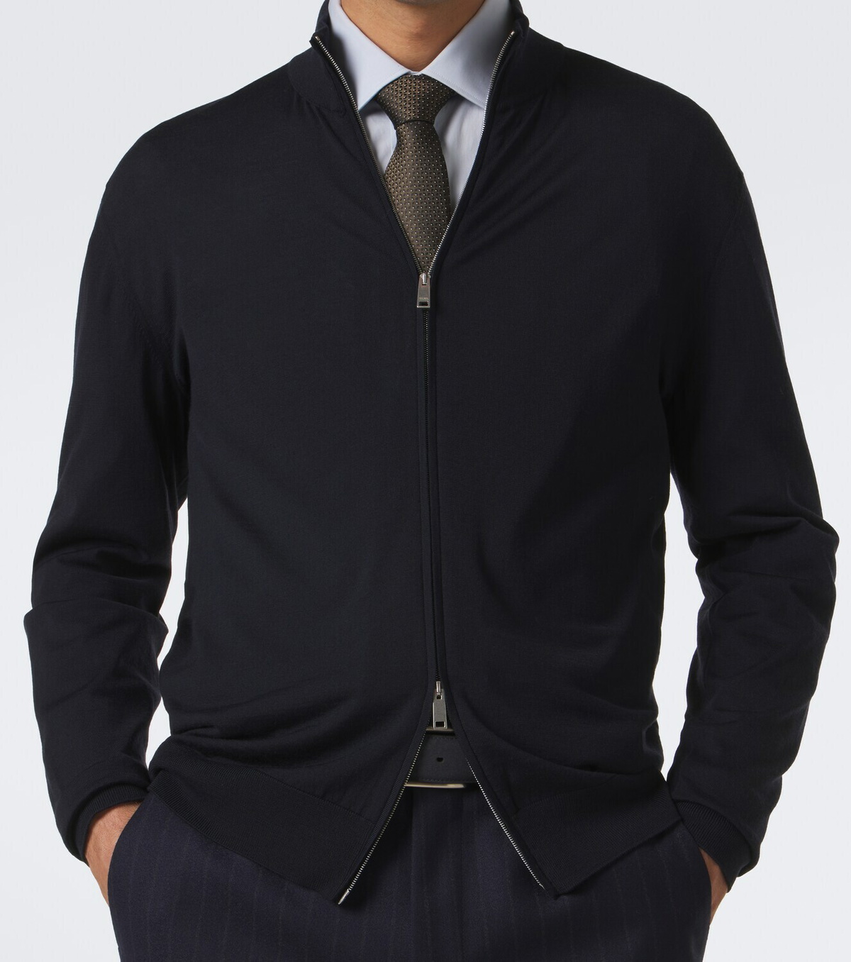 Zegna Wool zip-up cardigan
