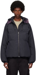 JiyongKim Navy Sun-Bleached Down Jacket