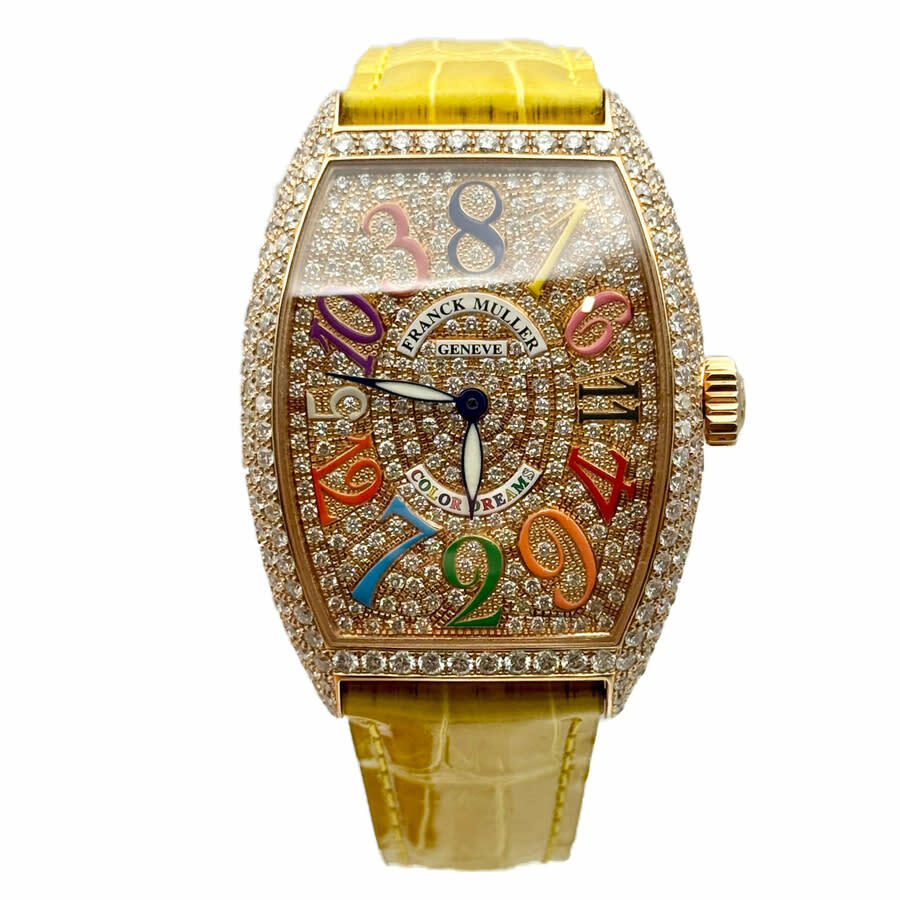Franck Muller Cintree Curvex Automatic Diamond Ladies Watch 7851 CH COL DRM D CD