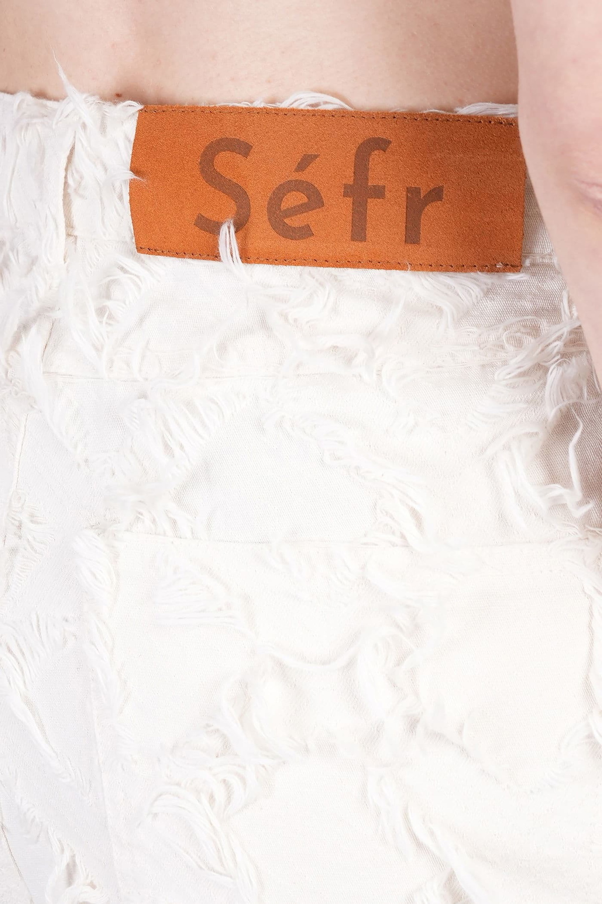 Séfr Jeans In Beige Cotton